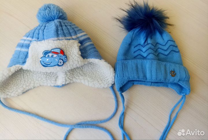 Шапка детская, 2 шт. Осень, зима