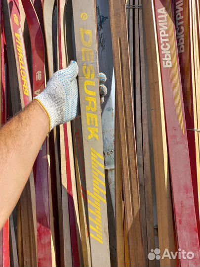 Лыжи деревянные СССР новые