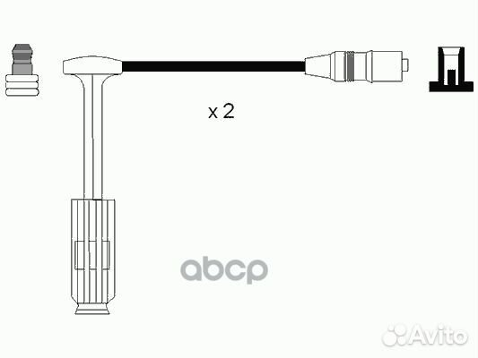 Высоковольт.провода ком/кт 0757 NGK