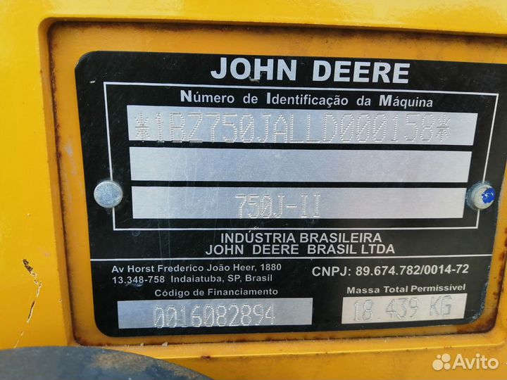 John Deere 750J-II, 2020