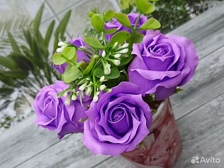 Розы из мыльной пены