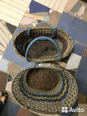 Кастрюли эмалированные Корзина плетеная