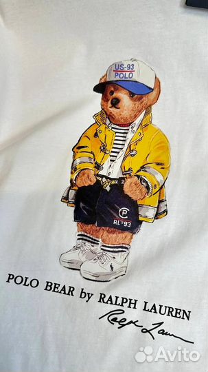 Модная футболка с мишкой Polo