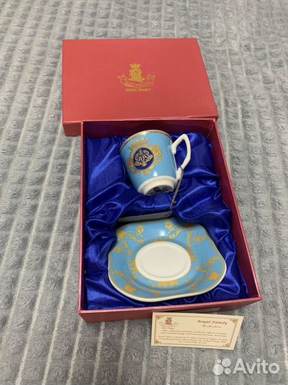 Чашка с блюдцем фарфор