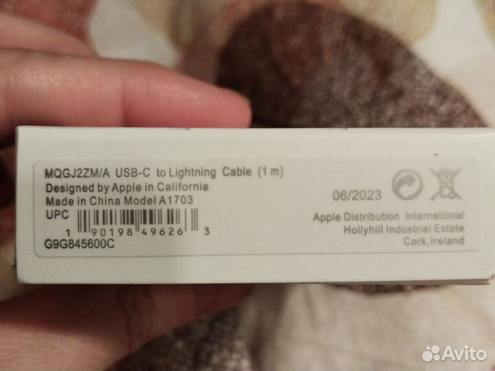 Кабель apple lightning USB-C,1m оригинал