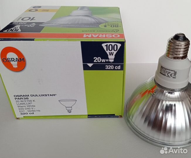 Лампы PAR20, PAR30, PAR38 с цоколем E27