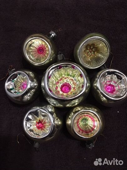 Ёлочная игрушка «Шары-прожекторы набор