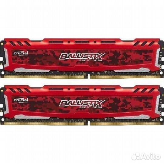 Озу Crucial ballistix sport gt ddr4 2400Мгц 2x4gb