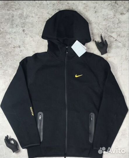 Зип худи Nocta Nike tech голубой цвет