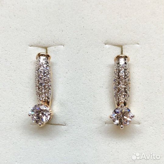 Золотые серьги 585 пробы