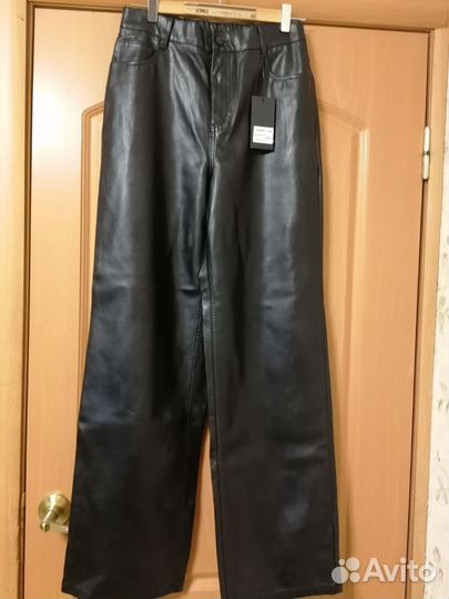 Брюки кожзам паллацо