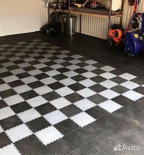 Пвх плитка для гаража