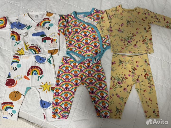 Слипы и боди для девочки 74