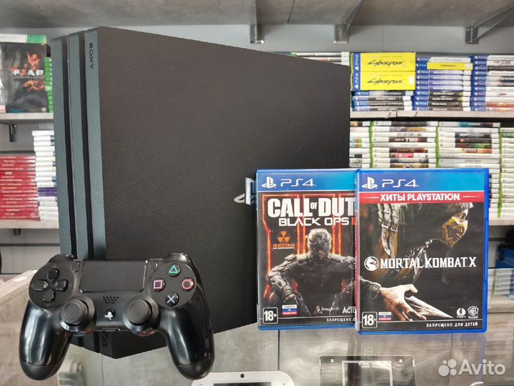 PlayStation 4 PRO - MK X + CoD BO 4