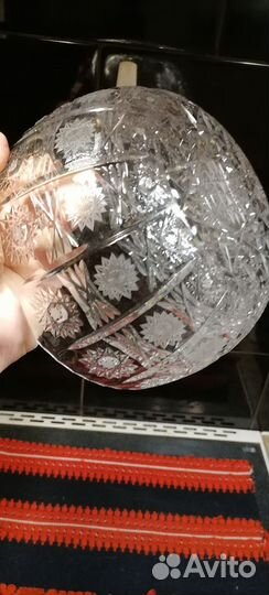Хрустальный салатник новый