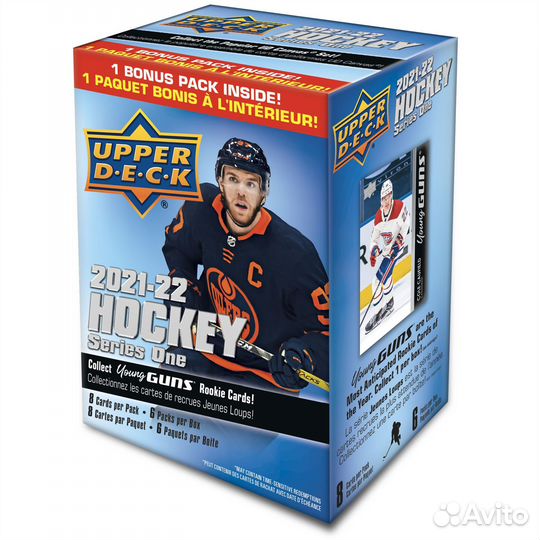 2021/22 Upper Deck Series 1 Hockey 6-Pack Blaster