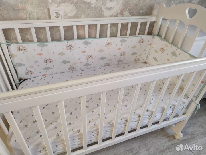 Бортики Sleep&Play в детскую кроватку как новые