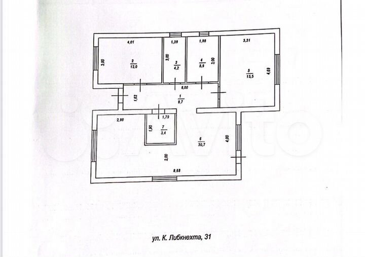 Коттедж 96 м² на участке 12 сот.