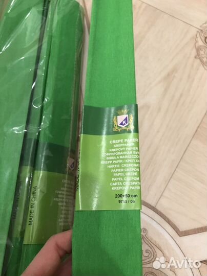Крепированная бумага тишью, размер 50х200