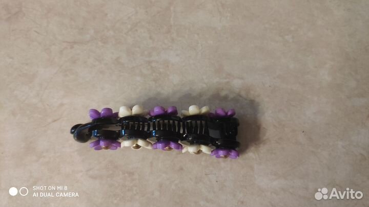 Заколка-автомат, банан, резинки для волос