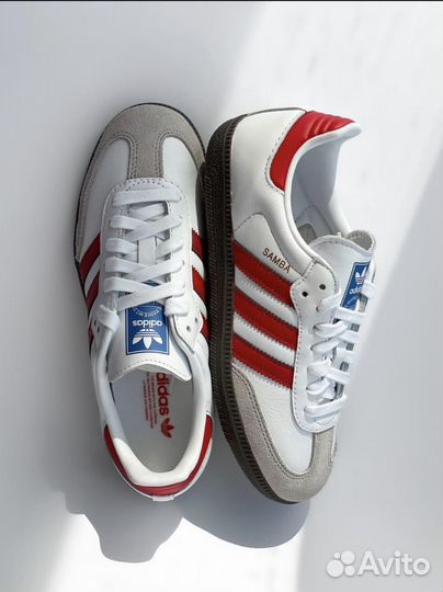 Adidas Samba OG White Better Scarlet