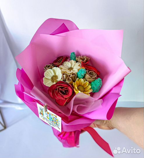 Букет из шоколадных цветов