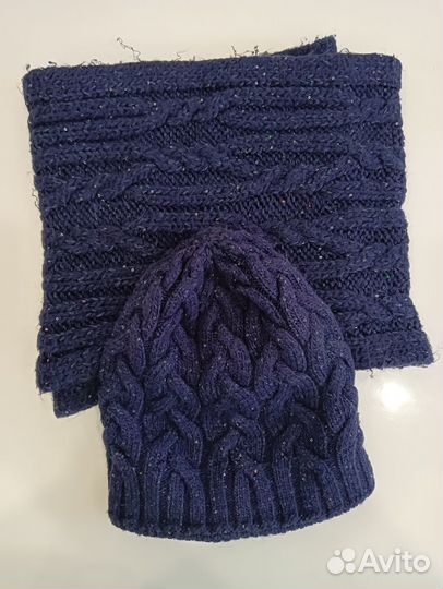 Комплект шапка и снуд