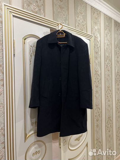 Пальто мужское черное 52