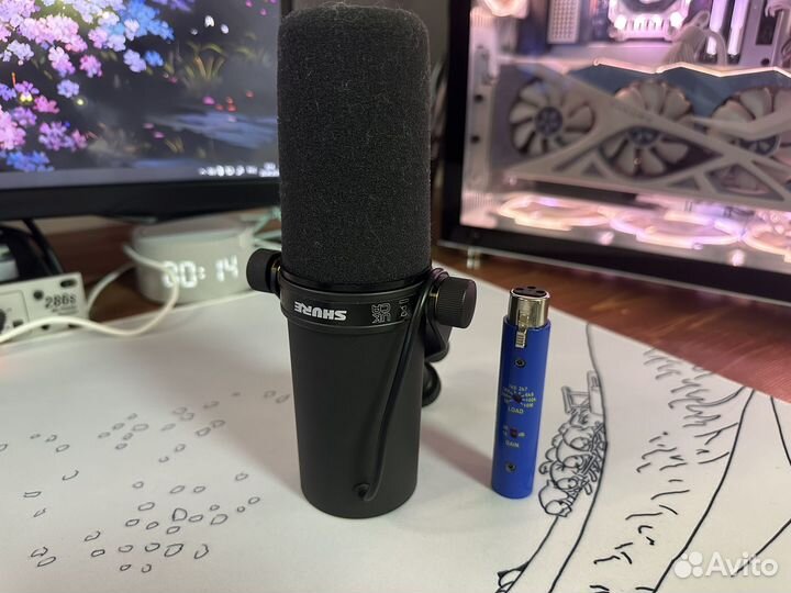 Микрофон shure sm7b + tnt 2