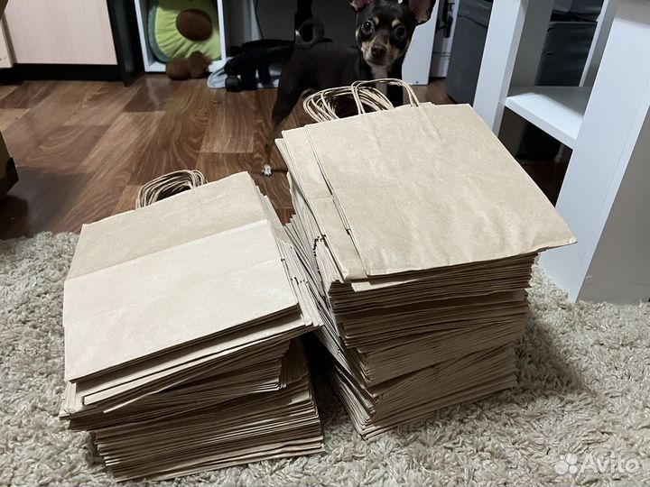 Крафт пакеты с ручками