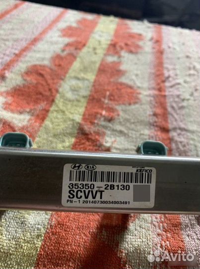 Топливная рампа Kia Rio 3 QB G4FC 2017