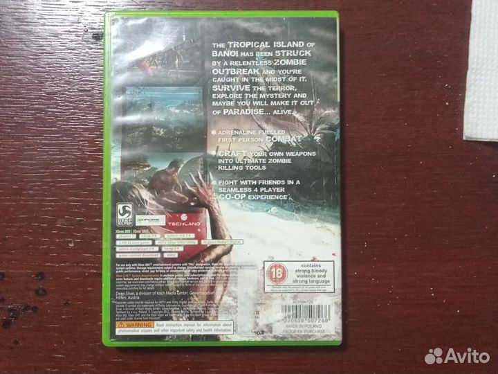 Игра для приставки xbox 360 dead island