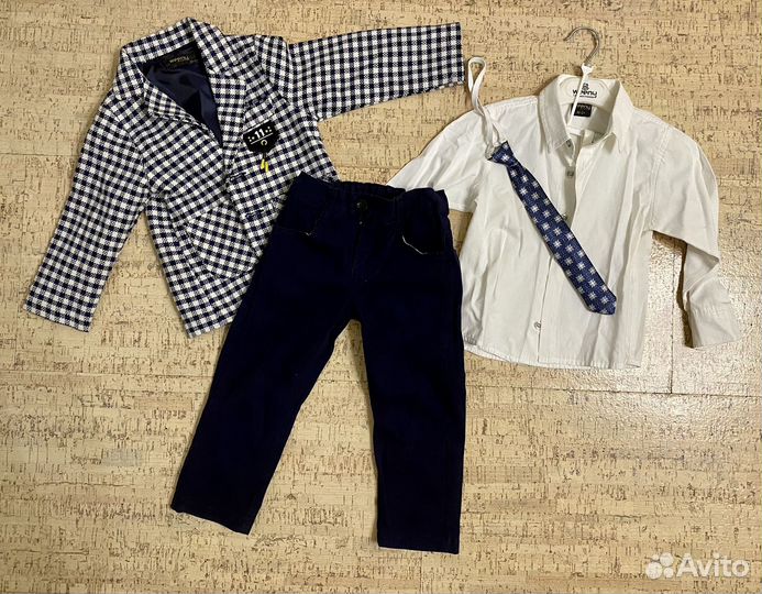 Нарядный костюм для мальчика 92 бронь