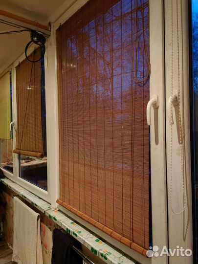 Бамбуковые ролл шторы шир-61,81,91см выс.до160-180
