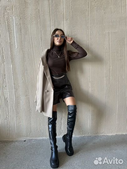 Шорты женские под кожу 42 44