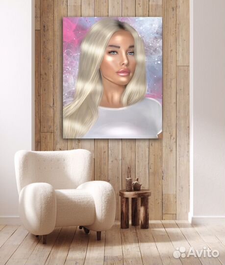 Портрет на холсте по фотографии