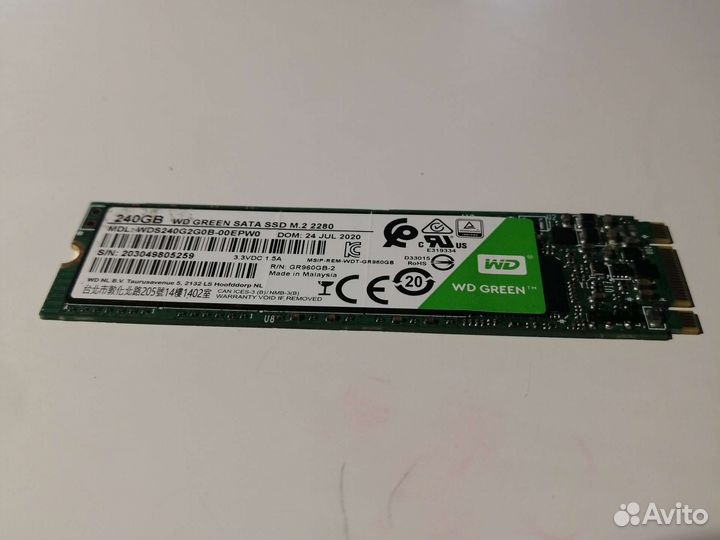 SSD WD green 240GB