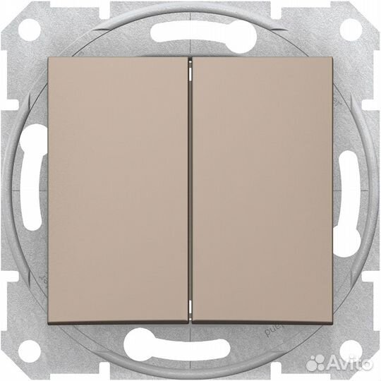 Переключатель Schneider Electric Sedna двухклавишн