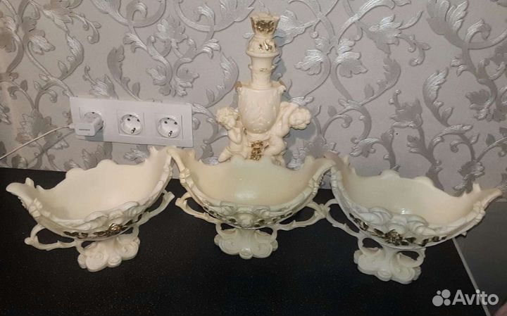 Подсвечник и конфетницы