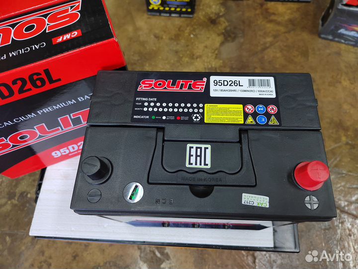 Аккумулятор Solite Super 85 Ач обр 650 А