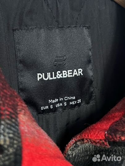 Куртка рубашка pull&bear S в клетку