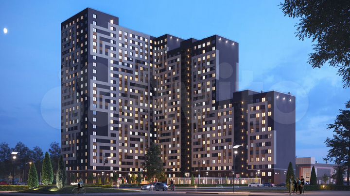 1-к. квартира, 33,5 м², 1/25 эт.