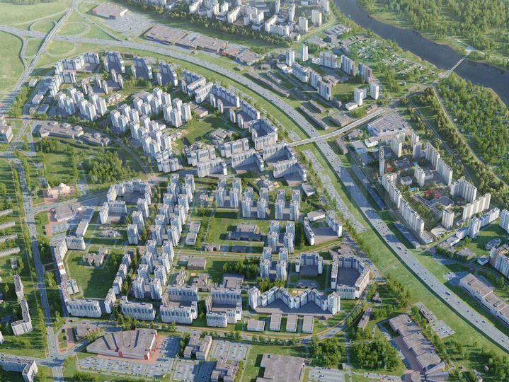 2-к. квартира, 55,3 м², 13/21 эт.