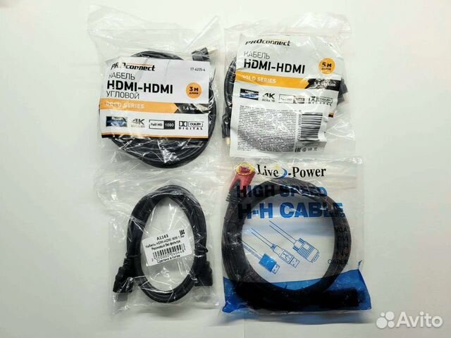 Кабель hdmi 0.5 м, 1 м, 1.5 м, 2 м, 3 м, 5 м