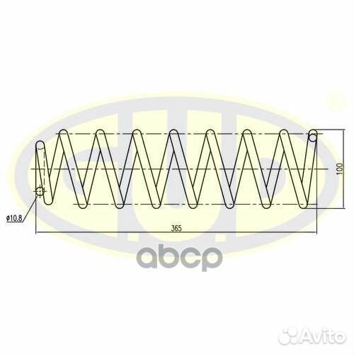 Пружина задняя gcs272933 G.U.D