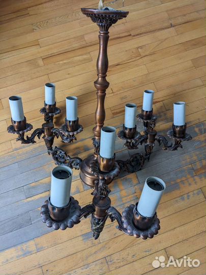 Люстра бронза СССР