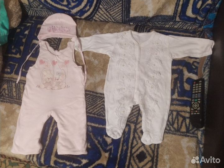 Вещи пакетом для девочек от 0 до 6мес