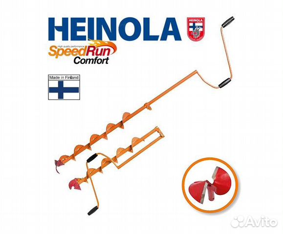 Ледобур speedrun comfort 135мм/0.6М "heinola"