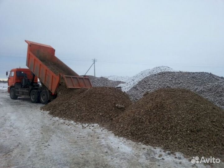 Песок щебень