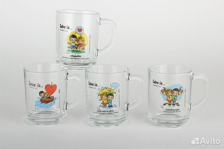 Кружка love is